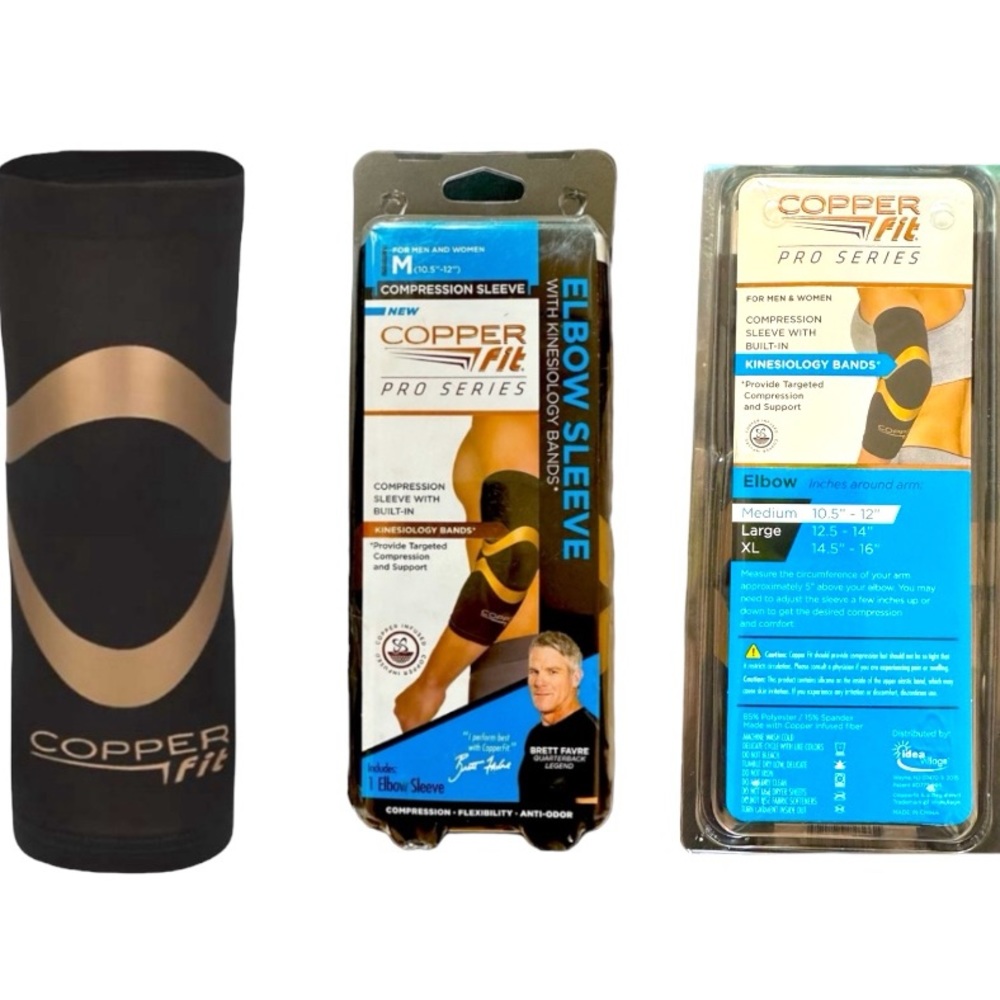 New in box Copper Fit Pro Series Kinesiology Elbow Sleeve Sz XL - Picture 7 of 16